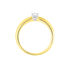 VENISE Damen Ring Gold Bicolor 585 (14 Karat) Diamant Wei&szlig; B 20 mm