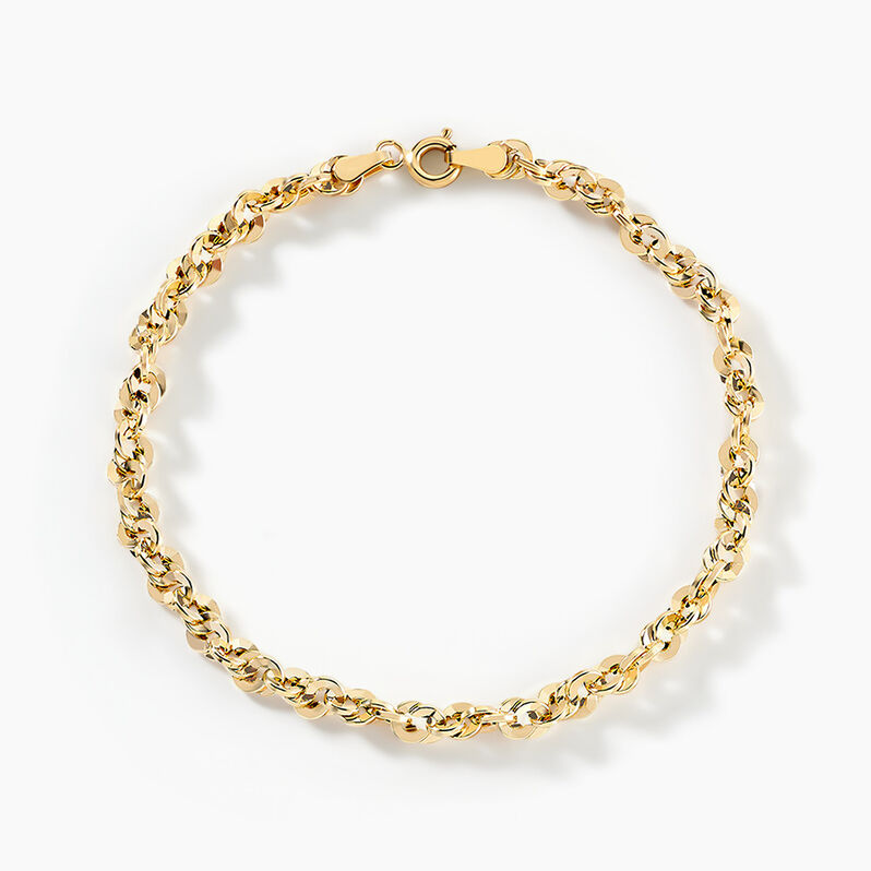 Bracelet Jerry Maille Corde Facettee Or Jaune - Spannringe Damen | OROVIVO