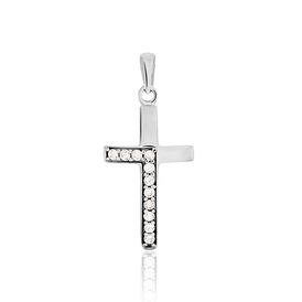 Kreuz Anhänger Silber 925 Zirkonia Dina - Kreuzanhänger Familie | OROVIVO
