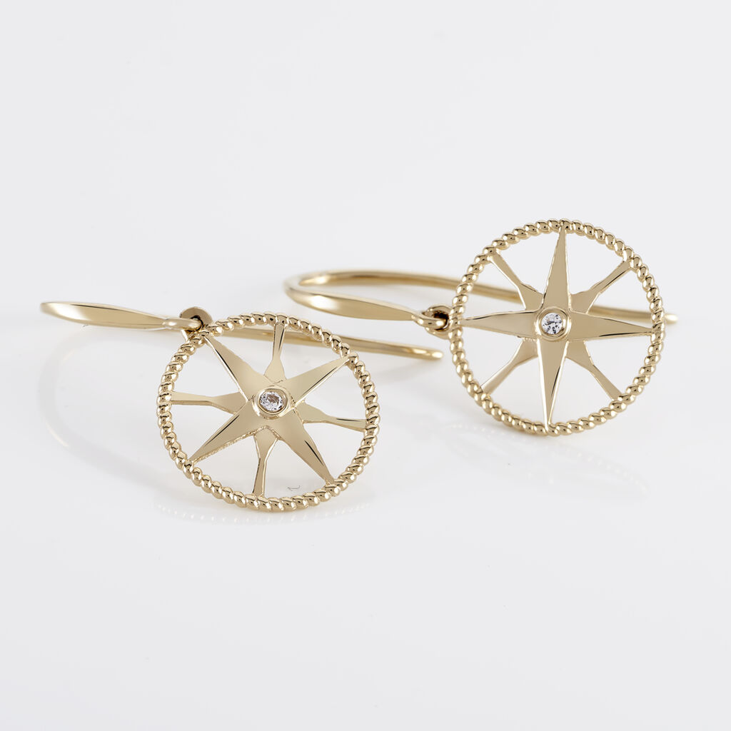 Boucles D'oreilles Or Jaune Thalina - Spannringe Damen | OROVIVO