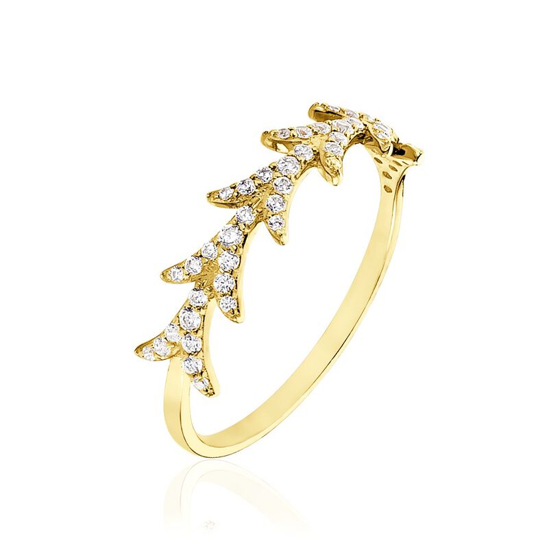 Bague Ligeia Or Jaune Oxyde De Zirconium - Spannringe Damen | OROVIVO
