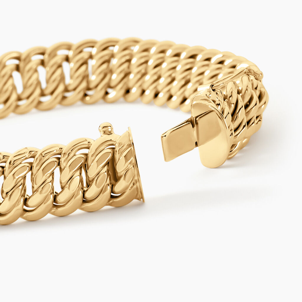 Bracelet Jimmy Maille Americaine Or Jaune - Spannringe Damen | OROVIVO