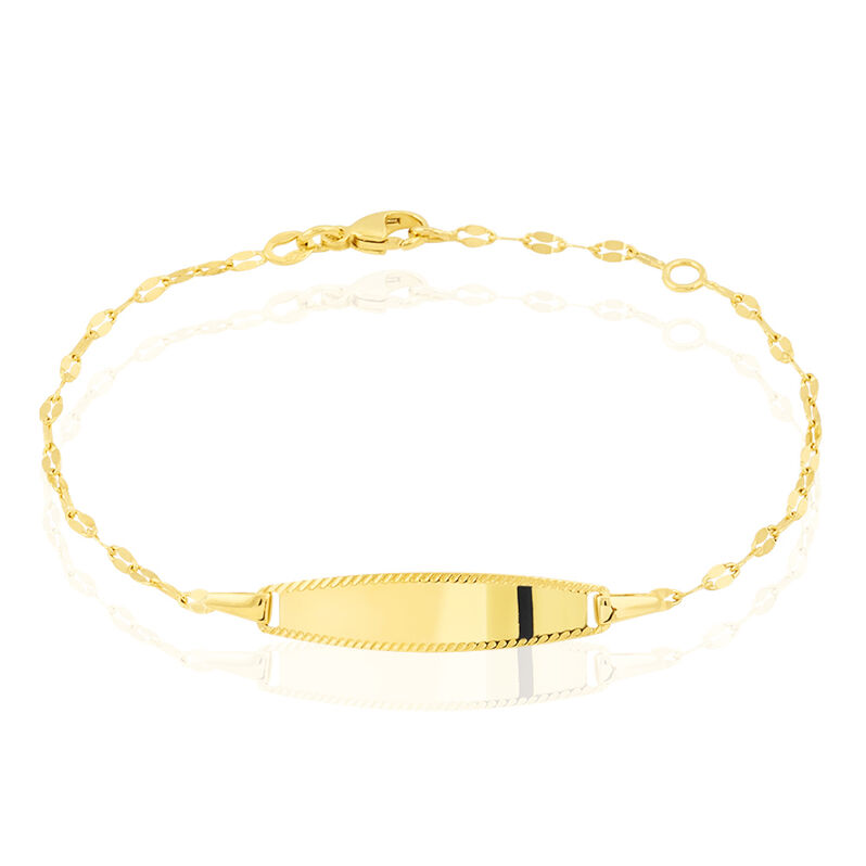 Bracelet Identité Eowyn Maille Fantaisie Or Jaune - Spannringe Kinder | OROVIVO