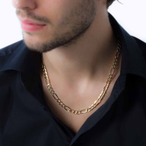 Herren Figarokette Gold 375  - Halsketten Herren | OROVIVO