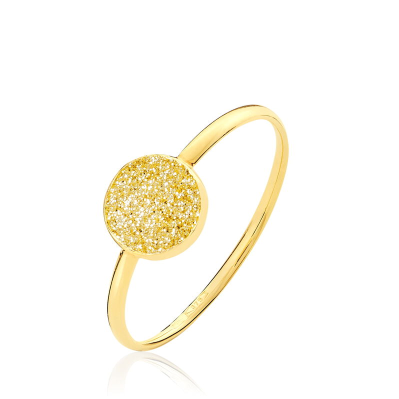Bague Camelia Glitter Or Jaune - Spannringe Damen | OROVIVO