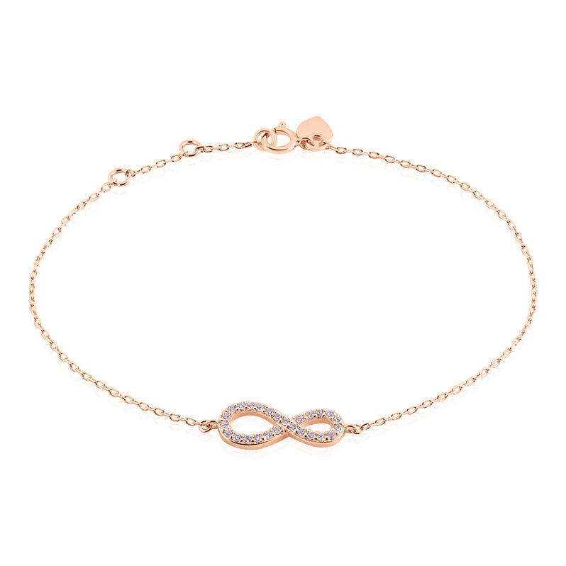 Bracelet Argent Rose Amita Infini Pavage - Spannringe Damen | OROVIVO