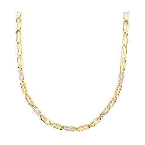 Damen Gliederkette Vergoldet Zirkonia - Halsketten Damen | OROVIVO