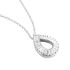 DROP Damen Collier Silber 925 Zirkonia Wei&szlig; 1,98 ct Tropfen