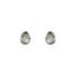LORA Damen Ohrstecker Silber vergoldet 925 Labradorit Grau 2,8 ct
