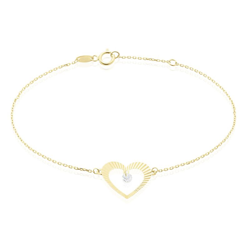 Bracelet Or Jaune Fyodor Oxyde De Zirconium - Spannringe Damen | OROVIVO