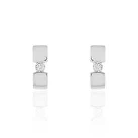 Damen Ohrstecker Weißgold 375 Diamant 0,04ct - Ohrstecker Damen | OROVIVO