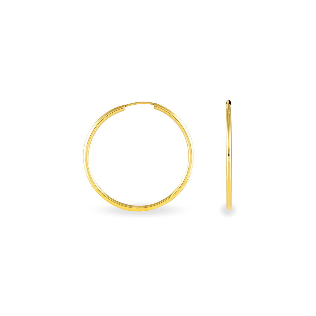 VALENCINA FLEXIBEL Damen Creolen Gold 375 (9 Karat) B 1,6 mm