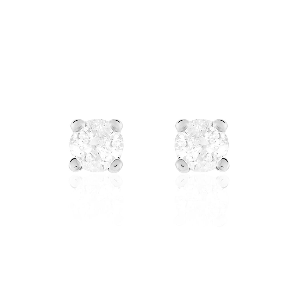 Damen Ohrstecker Weißgold 585 Diamant 0,1ct Venise  - Ohrstecker Damen | OROVIVO