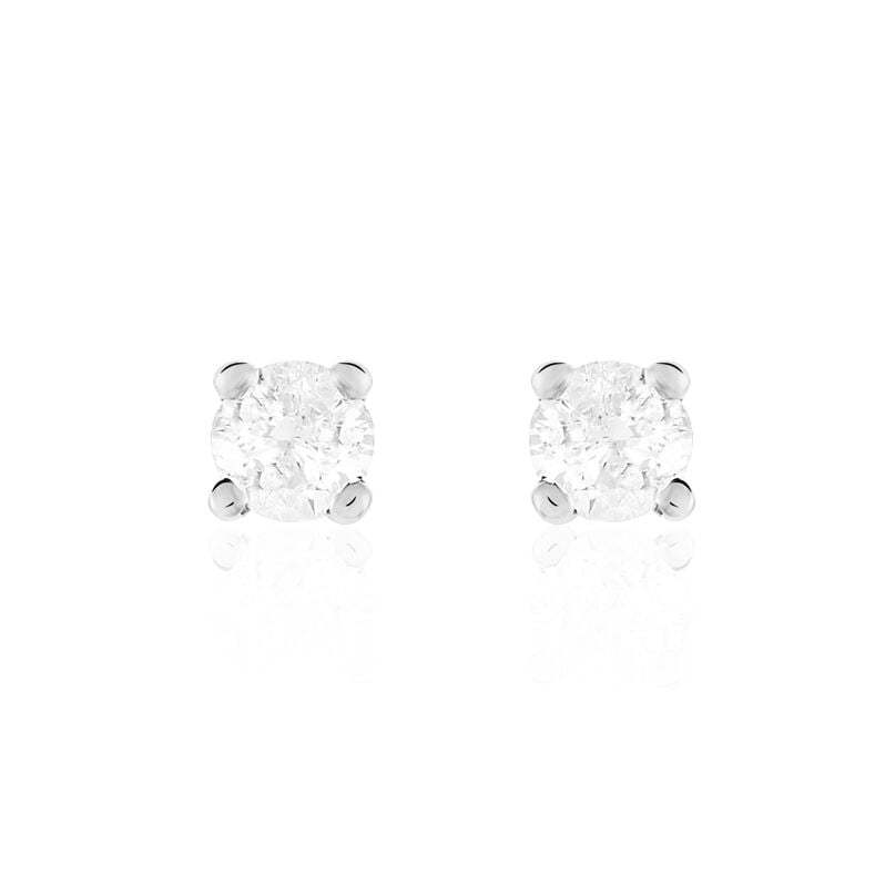 Damen Ohrstecker Weißgold 585 Diamant 0,1ct Venise  - Ohrstecker Damen | OROVIVO