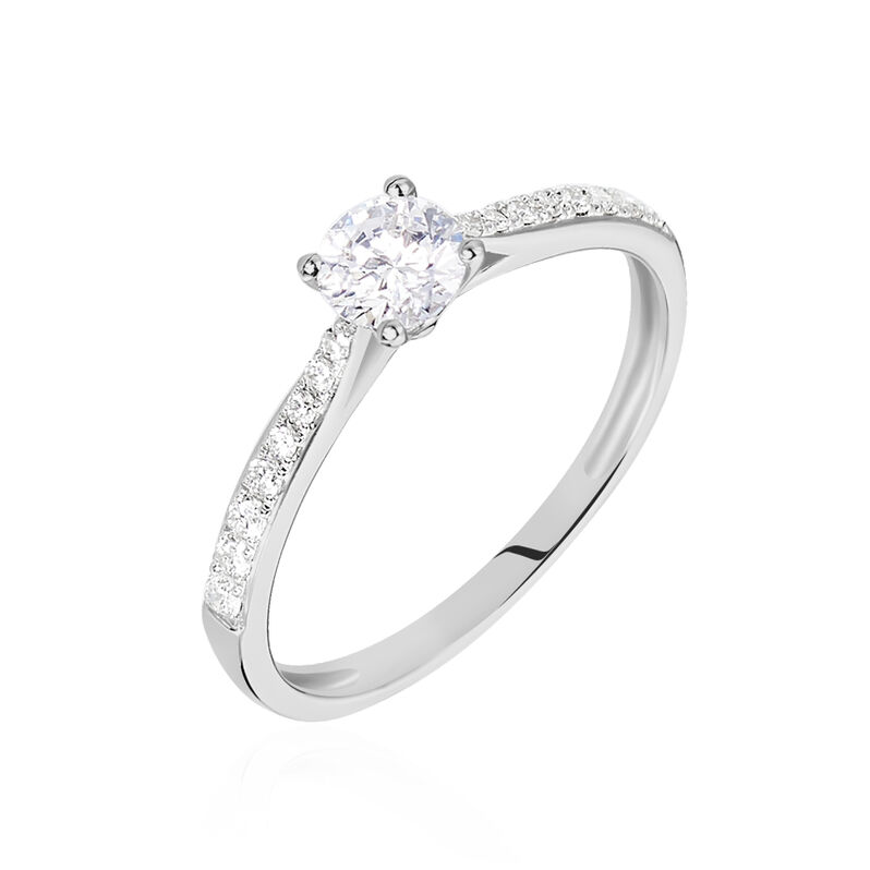 Solitaire Or Weiss Laetitia Diamant - Spannringe Damen | OROVIVO