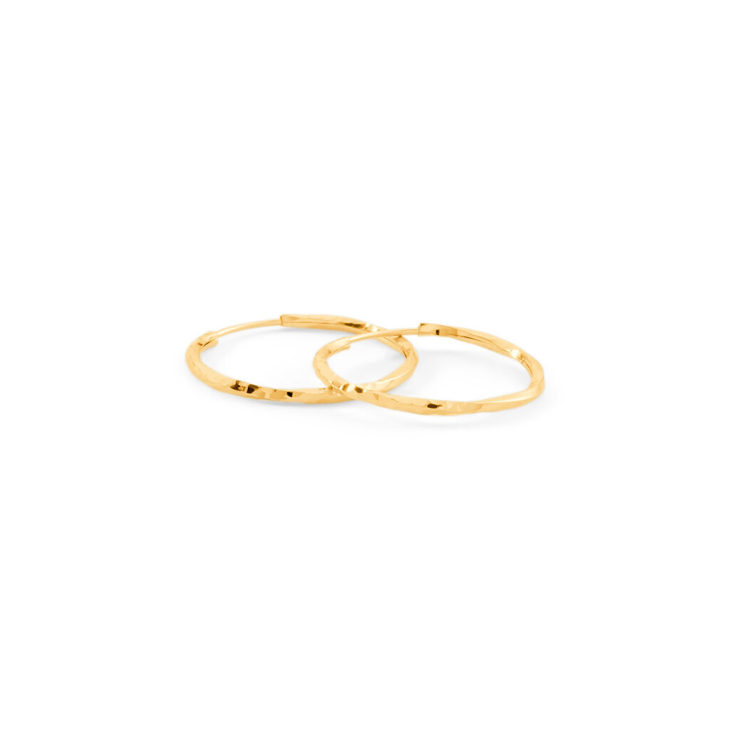 JUSTINE Damen Creolen Gold 375 (9 Karat)