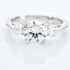 LUMINAE Damen Ring Silber 925 Zirkonia Wei&szlig; 2,98 ct Kreis