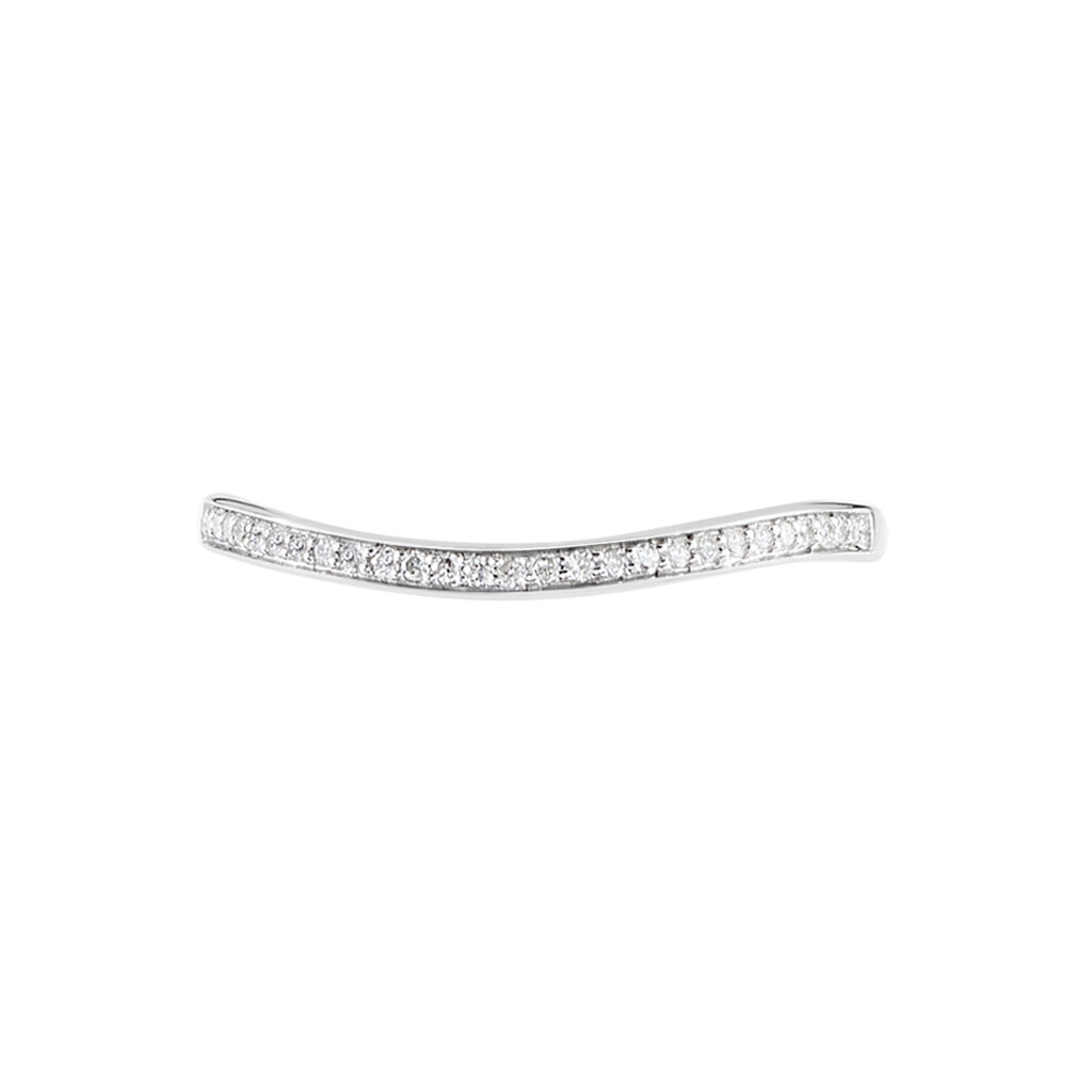 Damen Ring Weißgold 375 Diamant 0,1ct Memo Magga 2,00mm  - Ringe mit Stein Damen | OROVIVO