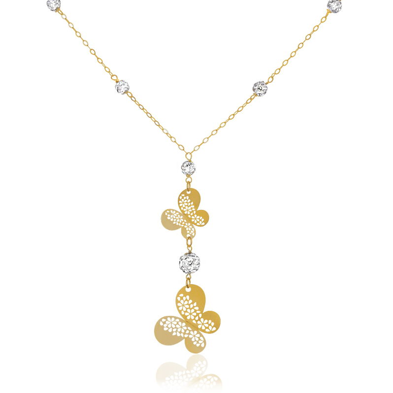 Collier Shainesse Or Jaune Strass - Spannringe Damen | OROVIVO