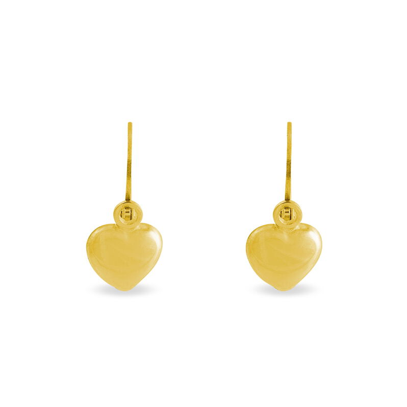 Boucles D'oreilles Pendantes Anne-maudae Pendantes Coeurs Or Jaune - Spannringe Damen | OROVIVO
