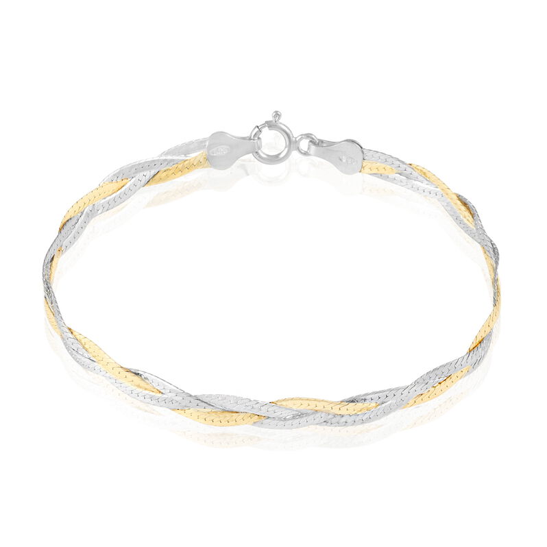 Bracciale Catena Silver Collection Argento Bicolore - Spannringe Damen | OROVIVO