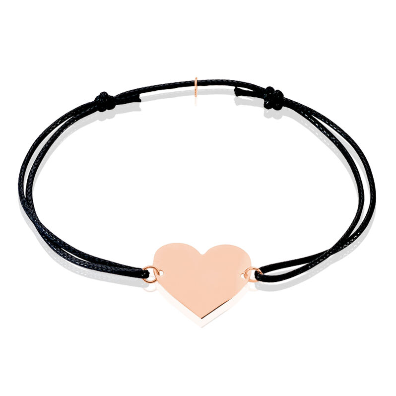 Bracelet Coeur Gravable Or Rose - Spannringe Damen | OROVIVO