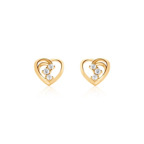Damen Ohrstecker Gold 375 Geometrisch Tricoeur - Sommerschmuck Damen | OROVIVO