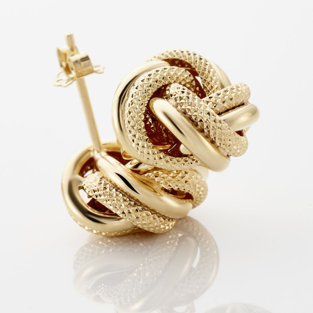 Damen Ohrstecker Gold 375 Knoten  - Ohrstecker Damen | OROVIVO