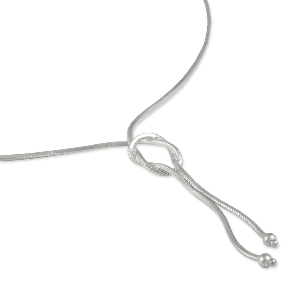 Damen Halskette Silber 925 Knoten 42cm