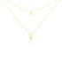 Damen Halskette Gold 375 Zirkonia Kreuz