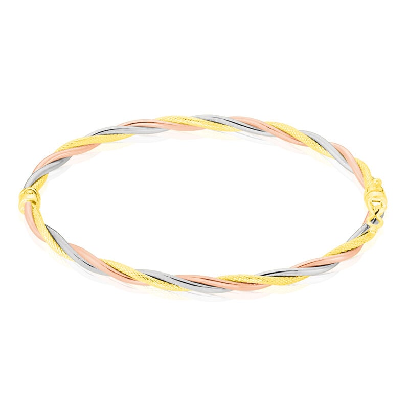 Jonc Or Tricolore Torsade - Spannringe Damen | OROVIVO