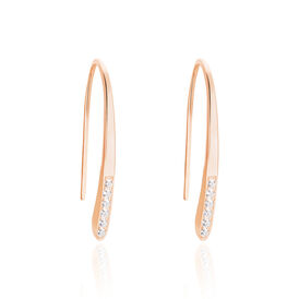 Damen Ohrhänger Lang Silber 925 Rosé Vergoldet - Ohrhänger Damen | OROVIVO
