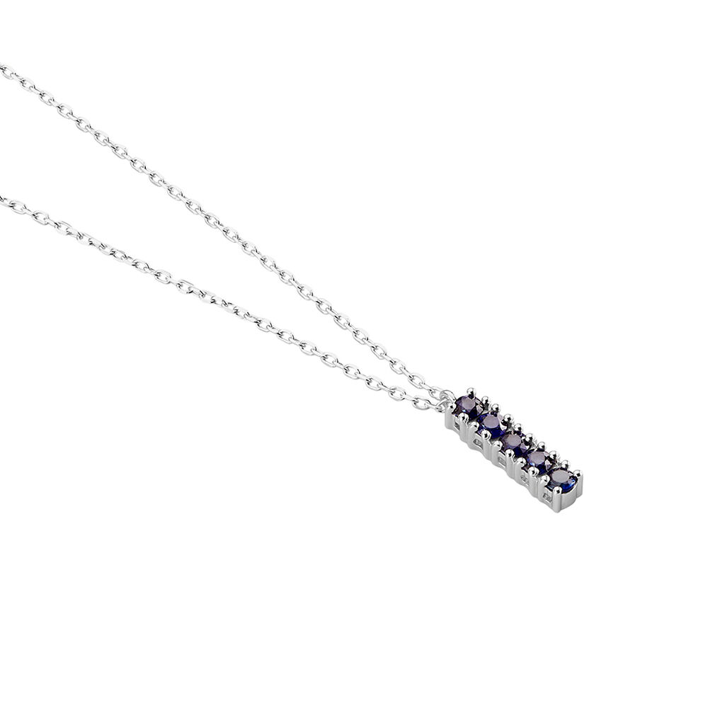 Damen Kette Weißgold 585 Saphir 0,28ct Anastasia - Halsketten Damen | OROVIVO