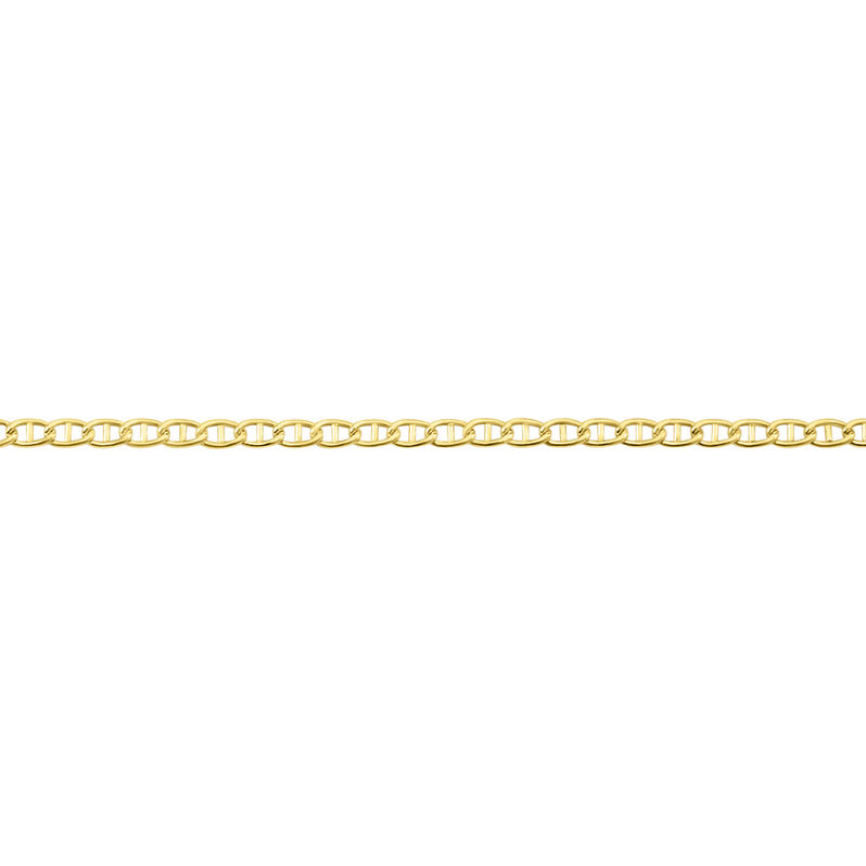 Collier Capucin Maille Marine Plate Or Jaune - Spannringe Herren | OROVIVO