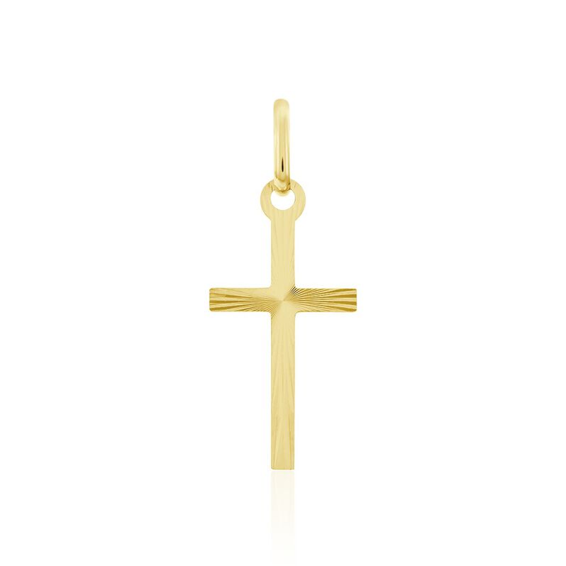 MADIS KREUZ 3 Unisex Anh&auml;nger Gold 375 (9 Karat) Religi&ouml;ses Kreuz - Schmuckanh&auml;nger Unisex | OROVIVO