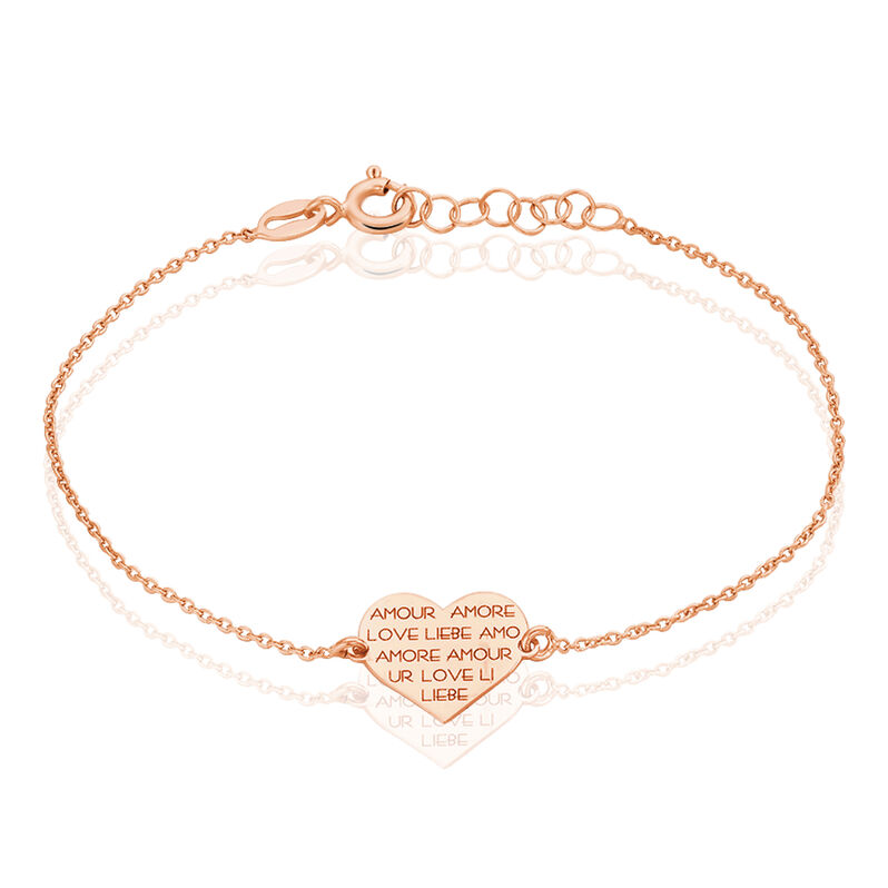 Bracelet Argent Rose Lettre - Spannringe Damen | OROVIVO
