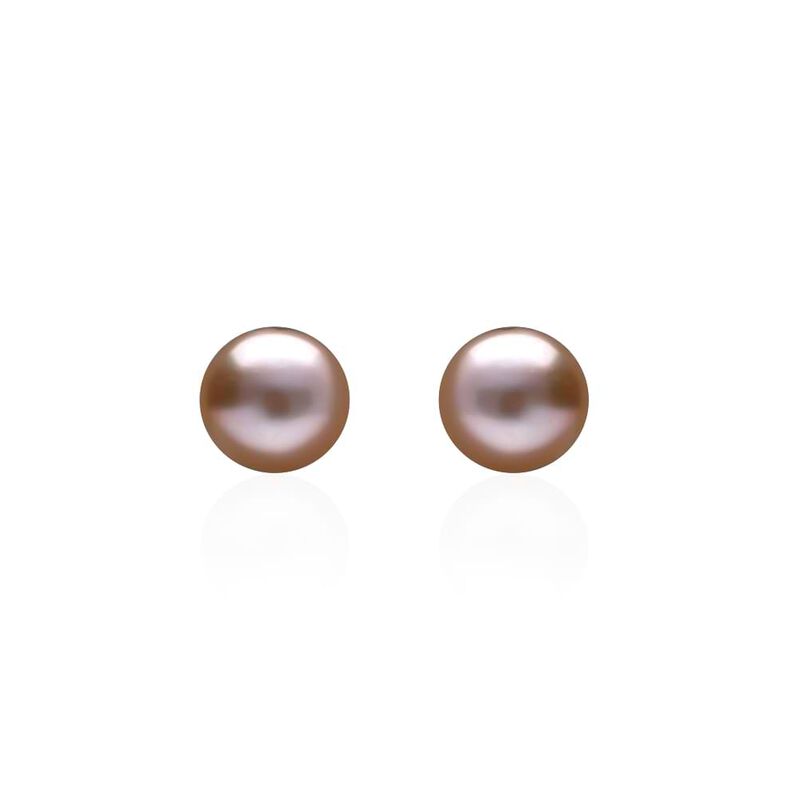 Orecchini in oro giallo e Perle rosa - Spannringe Damen | OROVIVO