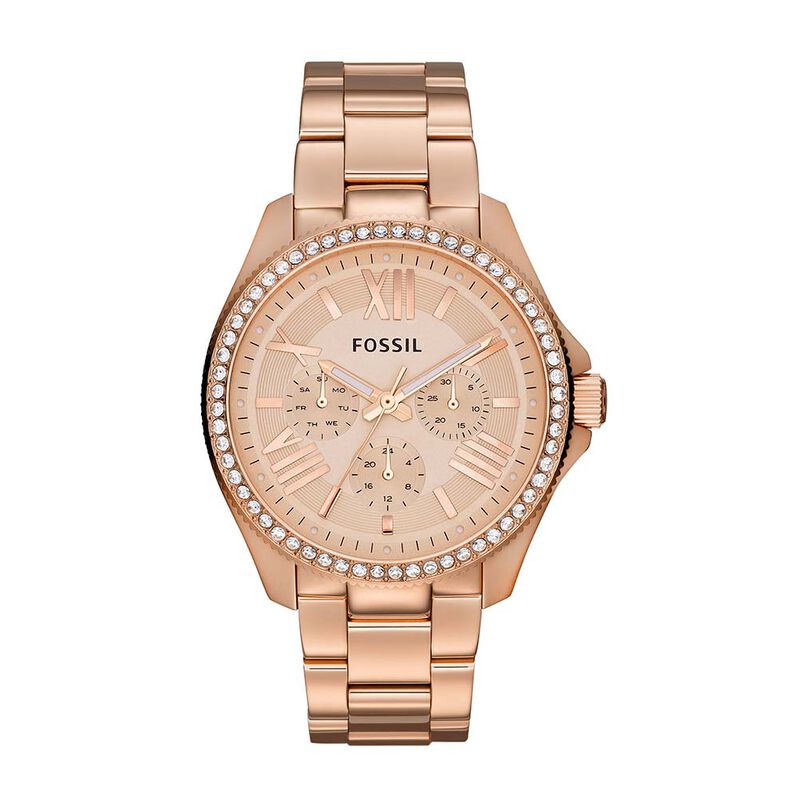 Montre Fossil Traveler Rose - Spannringe Damen | OROVIVO