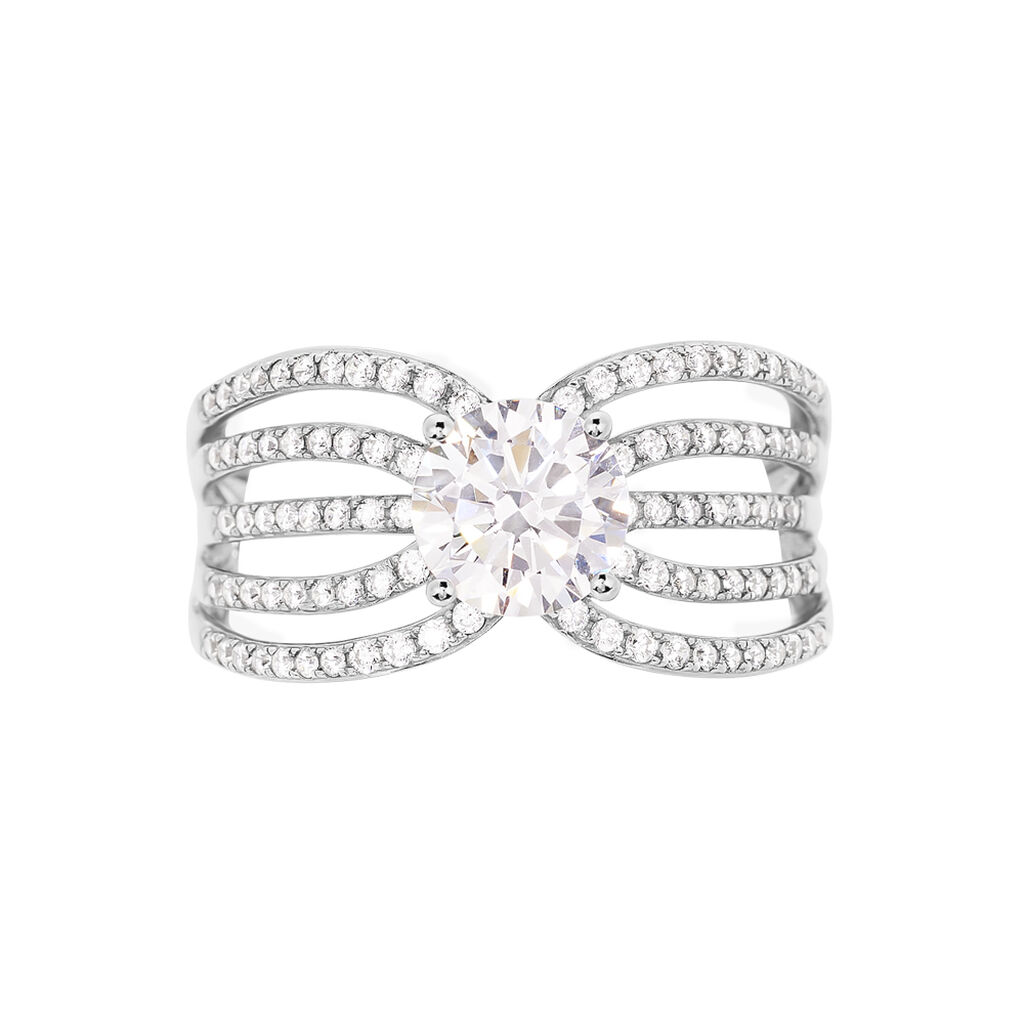 Bague Or Weiss Lizzie Et Oxyde - Spannringe Damen | OROVIVO