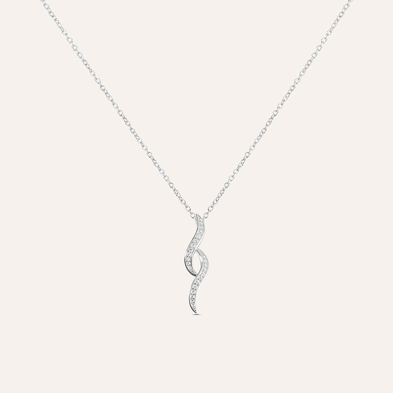 Collana Silver Shine Argento Rodiato Cubic Zirconia - Spannringe Damen | OROVIVO