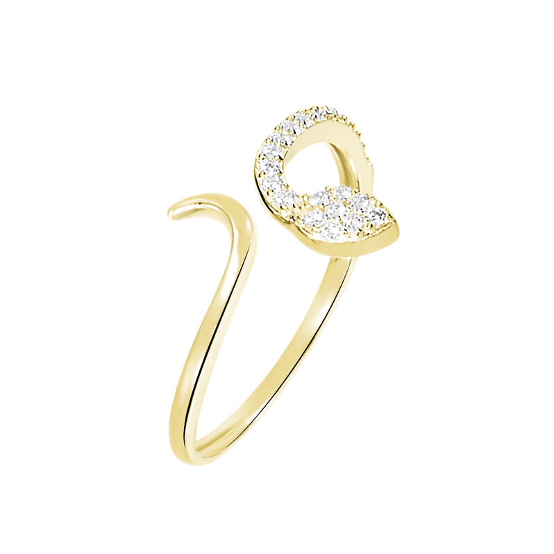Bague Or Jaune Sabinka Serpent Oxyde - Spannringe Damen | OROVIVO