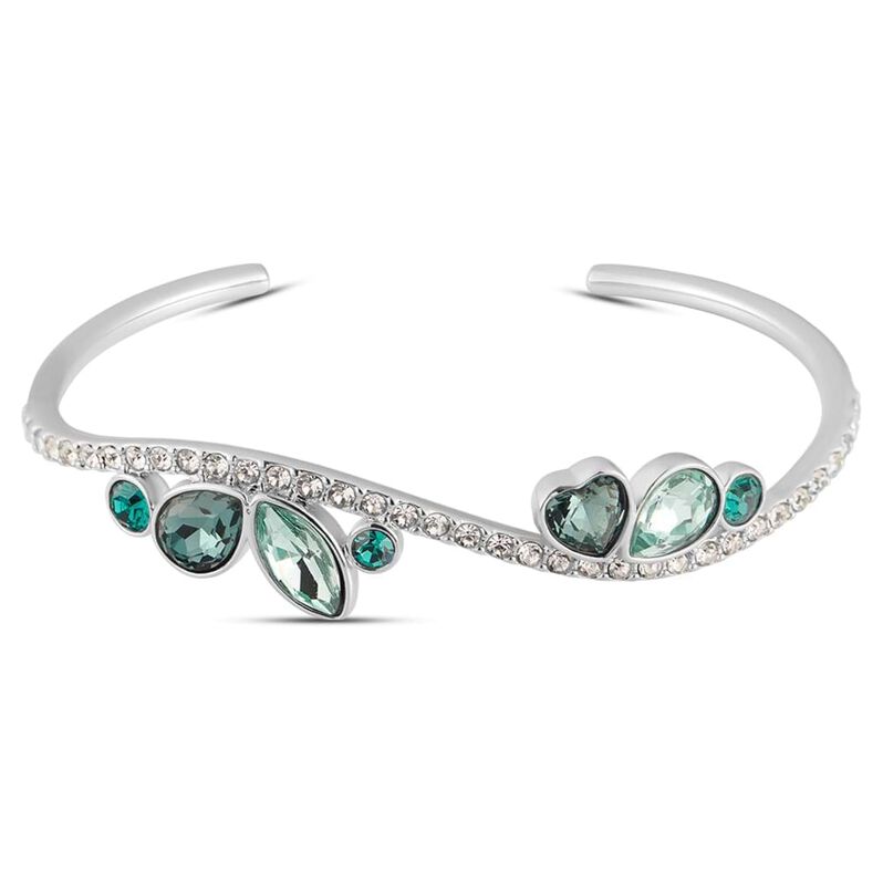 Bangle Violet Ottone Cristallo - Spannringe Damen | OROVIVO