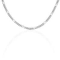 Herren Figarokette Silber 925 rhodiniert