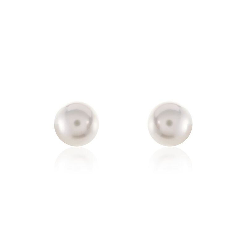 Damen Perlenohrringe Gold 585 Akoyaperle 6-7mm Grace - Ohrstecker Damen | OROVIVO