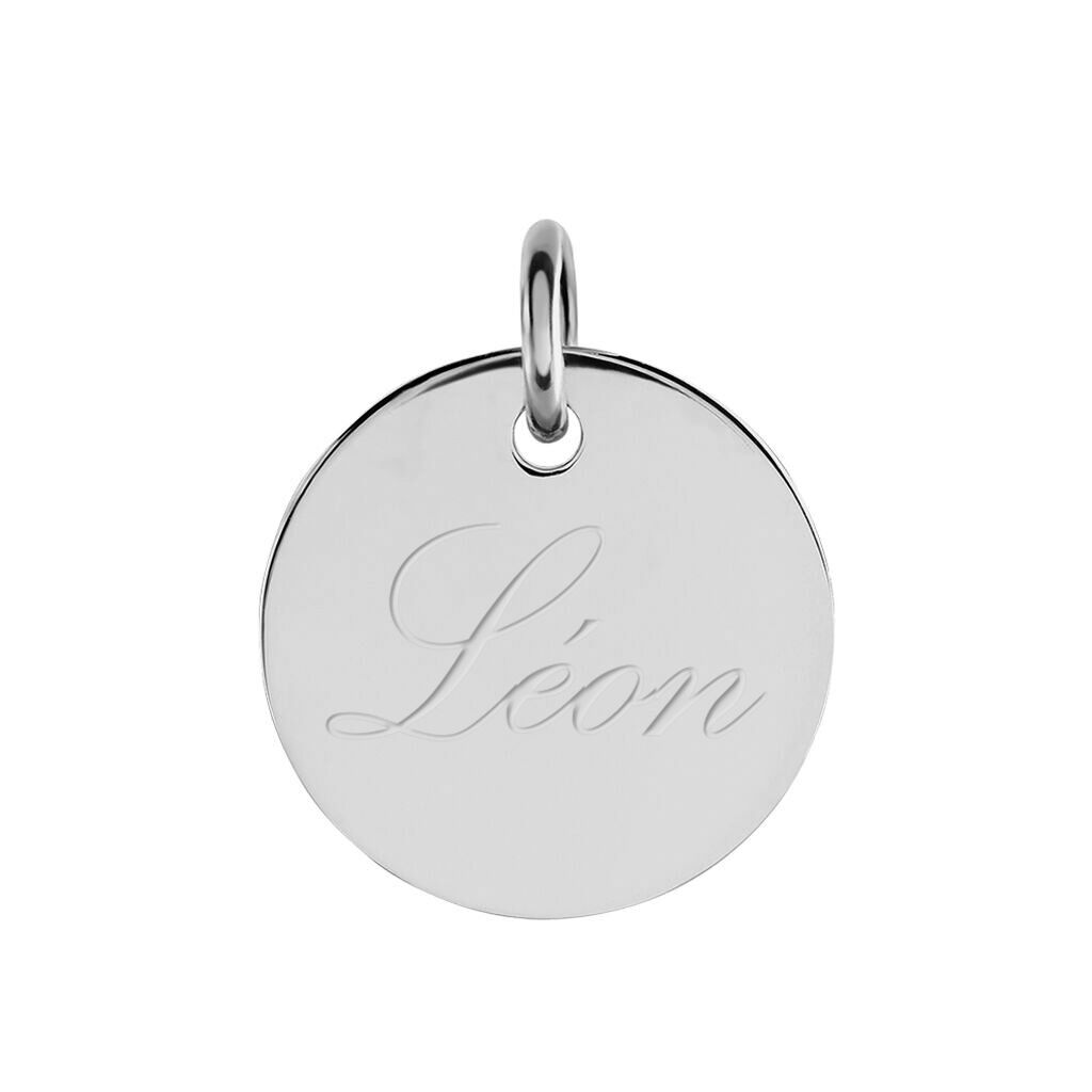 Kettenanhänger mit Gravur Silber 925 Kreis mittel Liv-Anna  - Anhänger mit Gravur Unisex | OROVIVO