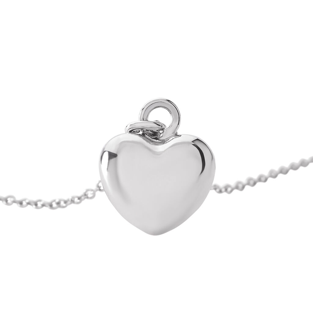 ANDIE Damen Collier Silber 925 Herz B 1,3 mm