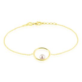 Damenarmband Silber 925 vergoldet Zuchtperle  - Armbänder  | OROVIVO