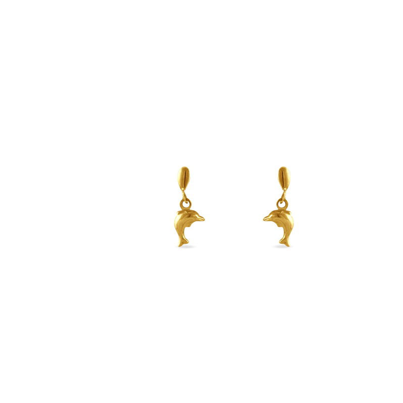 Boucles D'oreilles Pendantes Fulvie Dauphin Or Jaune - Spannringe Damen | OROVIVO