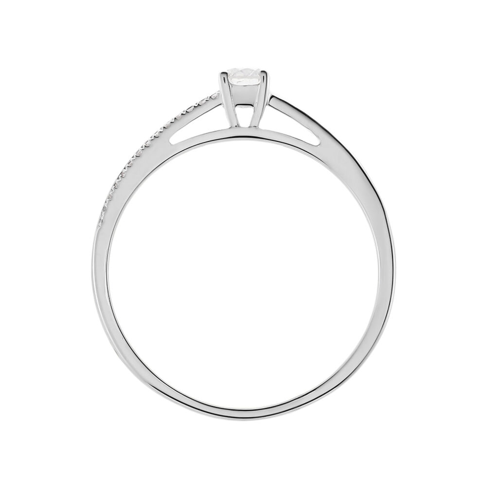 Damen Ring Weißgold 375 Diamant 0,22ct Alexandra  - Verlobungsringe Damen | OROVIVO