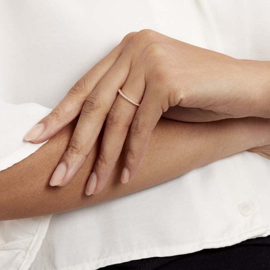 Damenring Gold 375 Zirkonia Julietta - Vorsteckringe Damen | OROVIVO